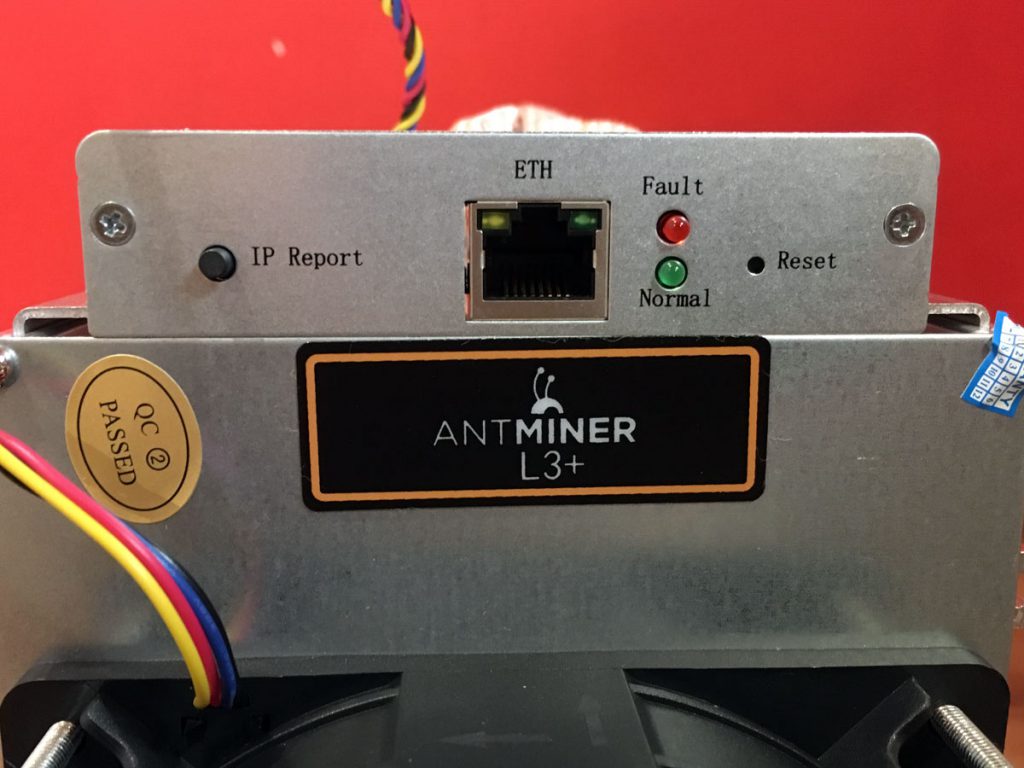 ANTMINER L3+のセットアップ